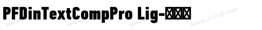 PFDinTextCompPro Lig字体转换